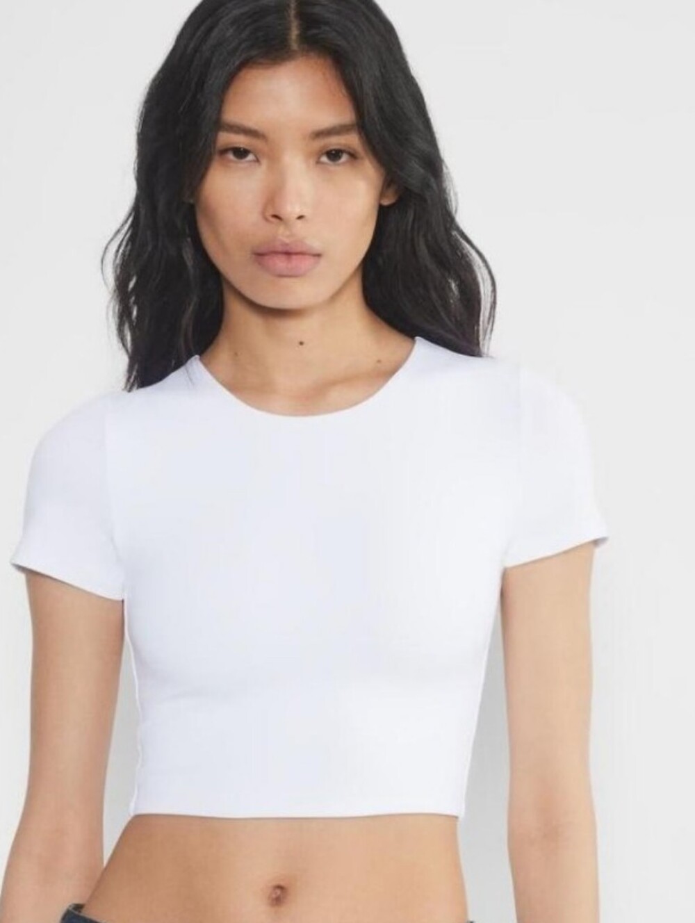 Aritzia White Contour Crop Tee - Women's Short Sleeve Size XS